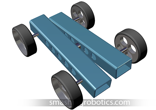 Chassis structure of a RATLER vehicle