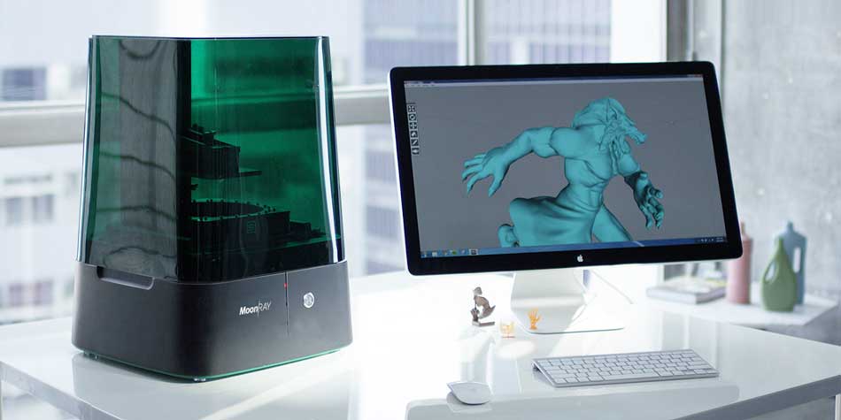 MoonRay Desktop DLP 3D Printer