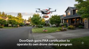 DoorDash gains FAA certification to operate its own drone delivery program