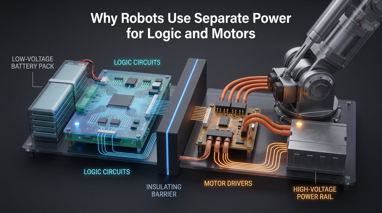 Why Robots Use Separate Power for Logic and Motors