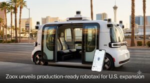 Zoox unveils production-ready robotaxi for U.S. expansion