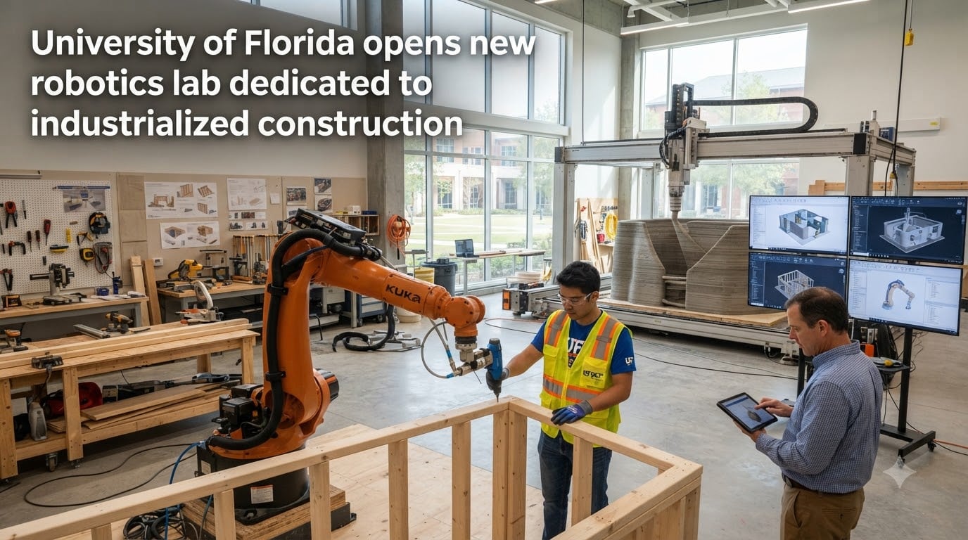 University of Florida opens new robotics lab dedicated to industrialized construction