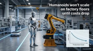 Humanoids won’t scale on factory floors until costs drop
