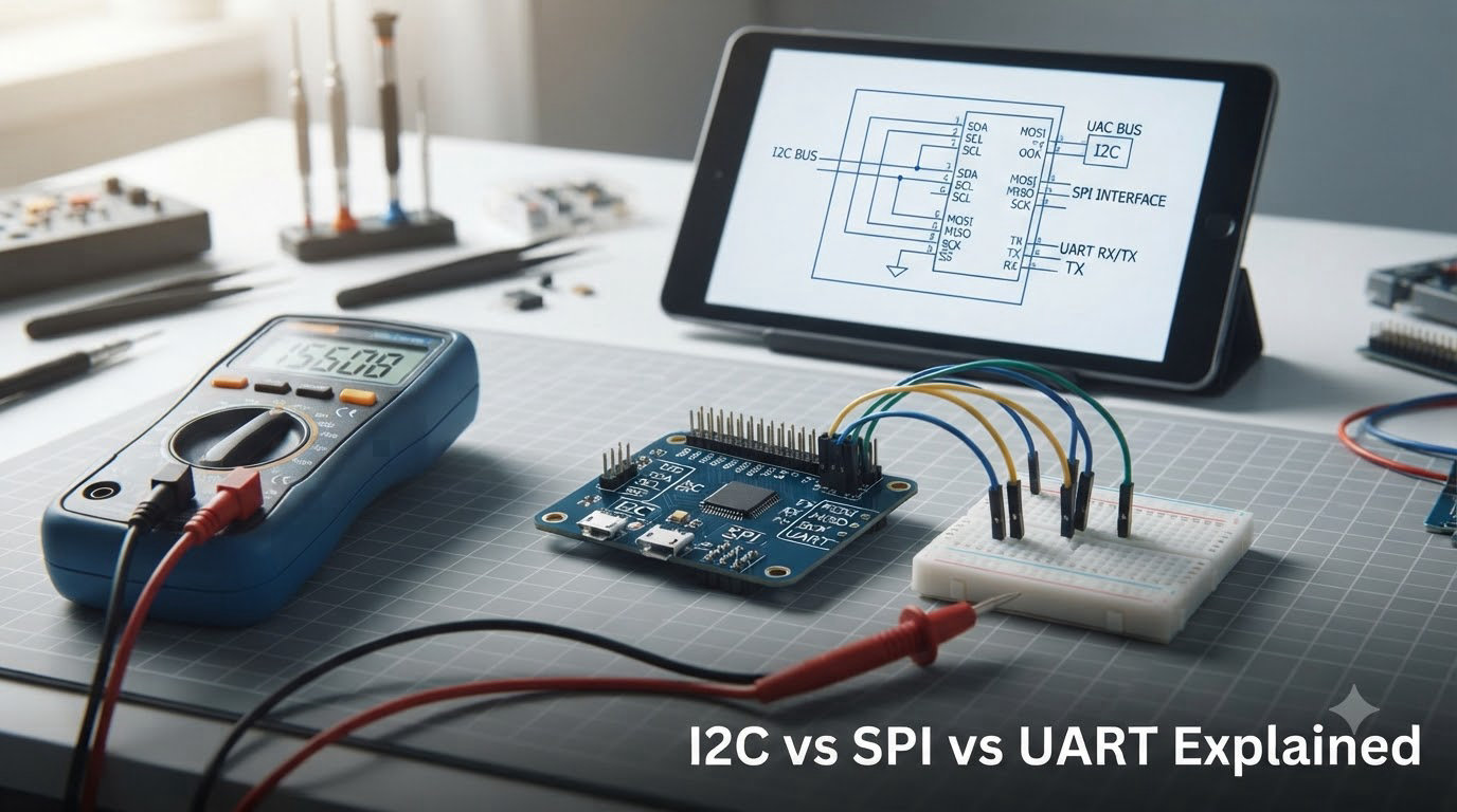 I2C vs SPI vs UART Explained