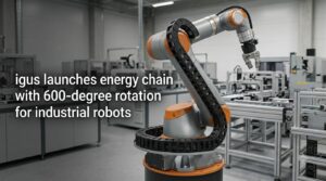 igus launches energy chain with 600-degree rotation for industrial robots