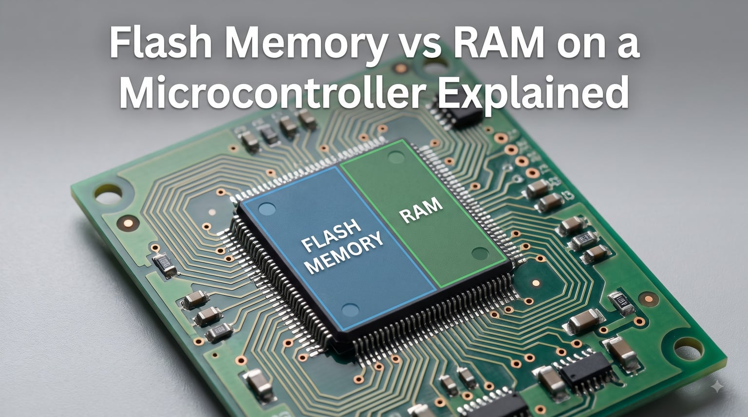 Flash Memory vs RAM on a Microcontroller Explained
