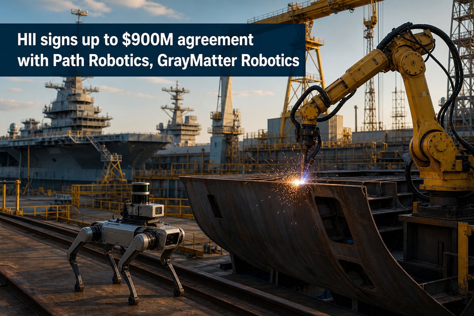 HII signs up to $900M agreement with Path Robotics, GrayMatter Robotics