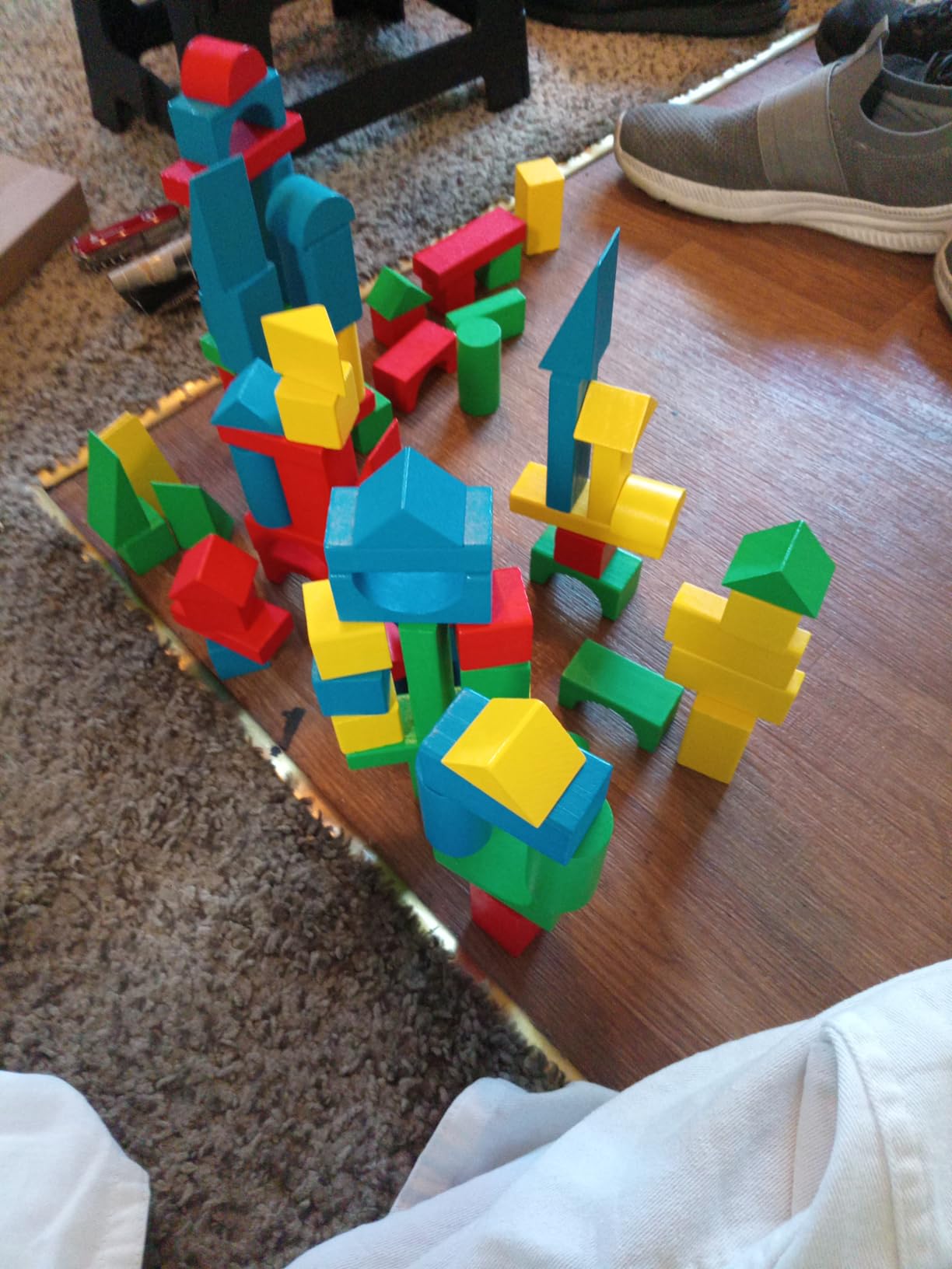 Melissa & Doug 100 Wooden Building Blocks with Storage Box customer photo 1