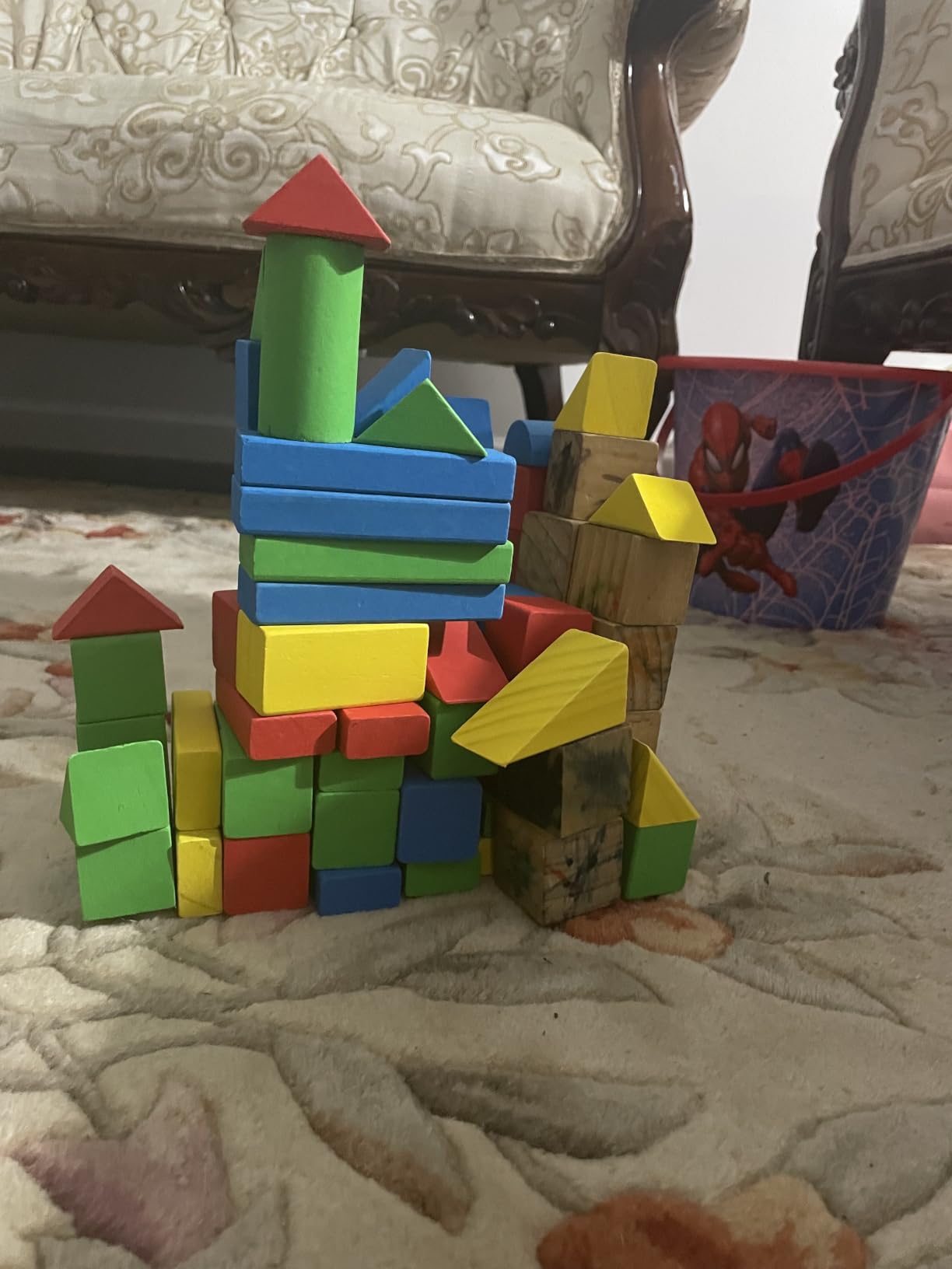 Melissa & Doug 100 Wooden Building Blocks with Storage Box customer photo 2