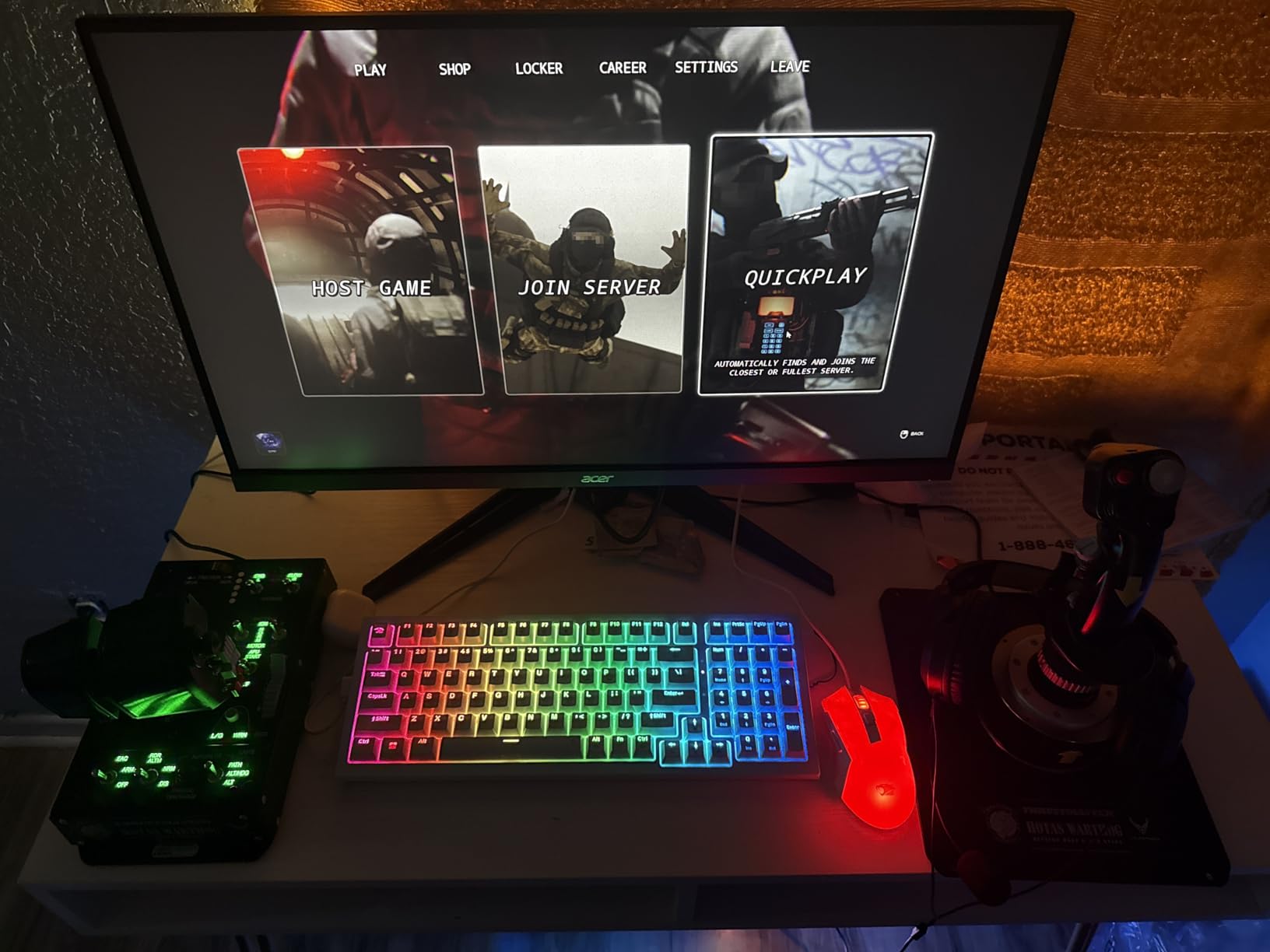 Thrustmaster HOTAS Warthog A10 Replica Flight Stick & Throttle Set - PC customer photo 1