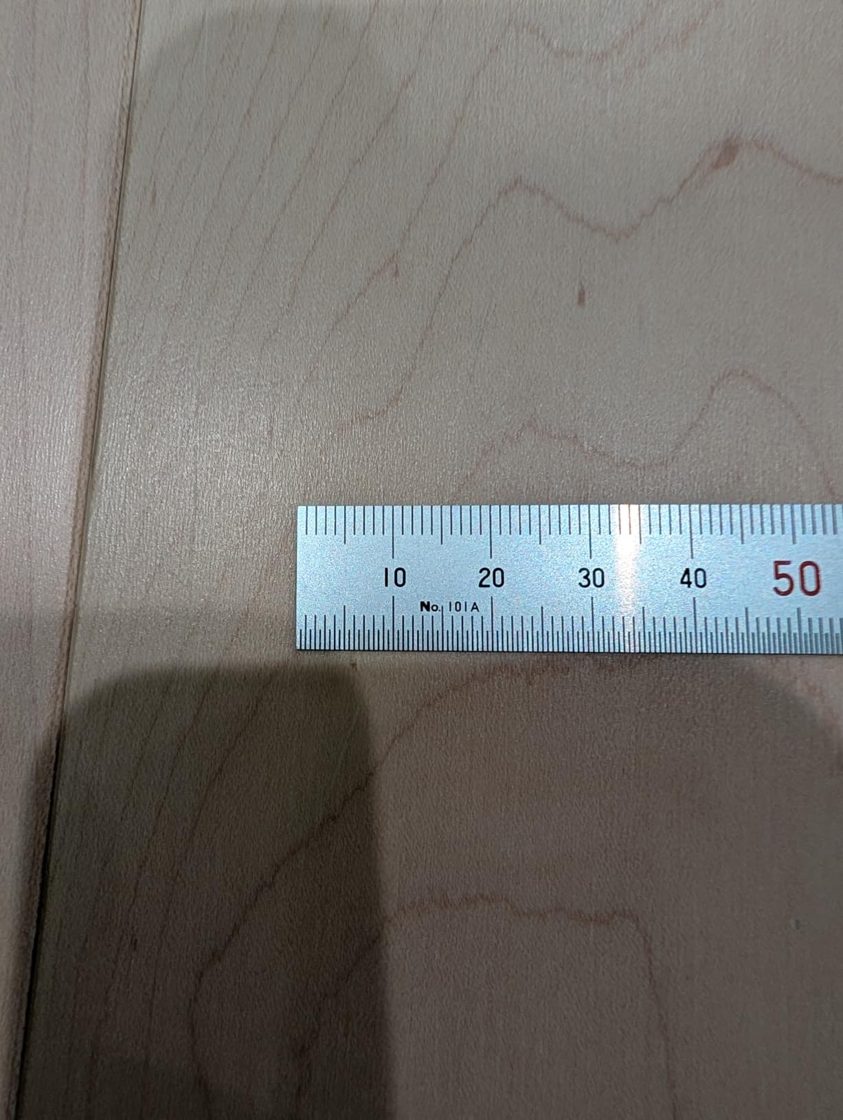 Shinwa 150 mm Rigid (15 mm x 0.5 mm) Zero Glare Satin Chrome Stainless Steel Machinist Engineer Ruler/Rule with Graduations in mm and .5mm Model 13005 customer photo 1