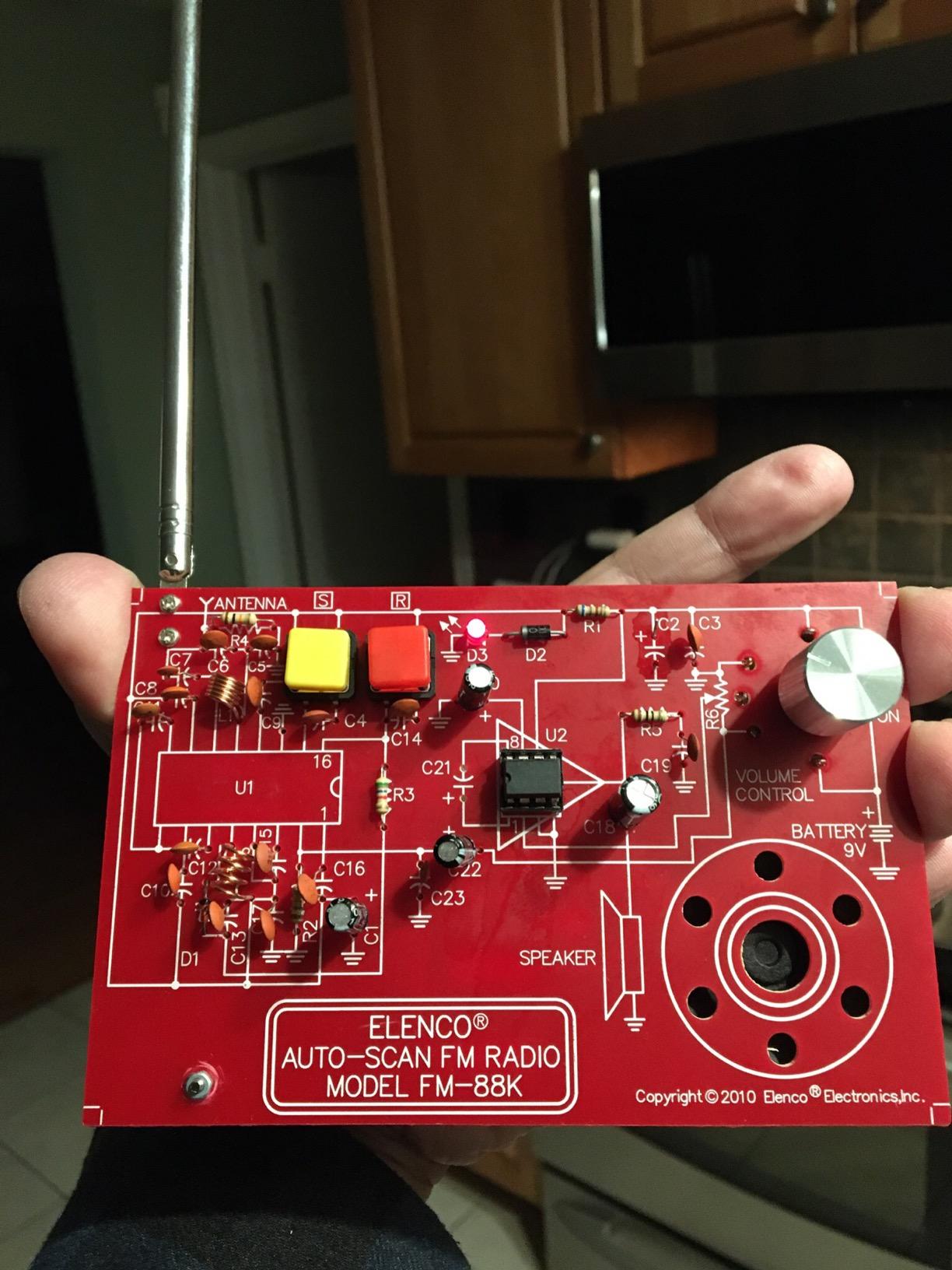 Elenco FM Radio STEM Electronics Soldering Kit for Kids Ages 12+ customer photo 2