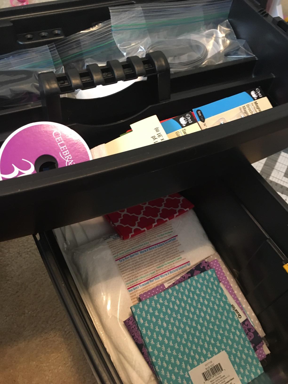 Rolling Tool Box with Wheels, Foldable Comfort Handle, and Removable Top – Toolbox Organizers and Storage by Stalwart customer photo 2