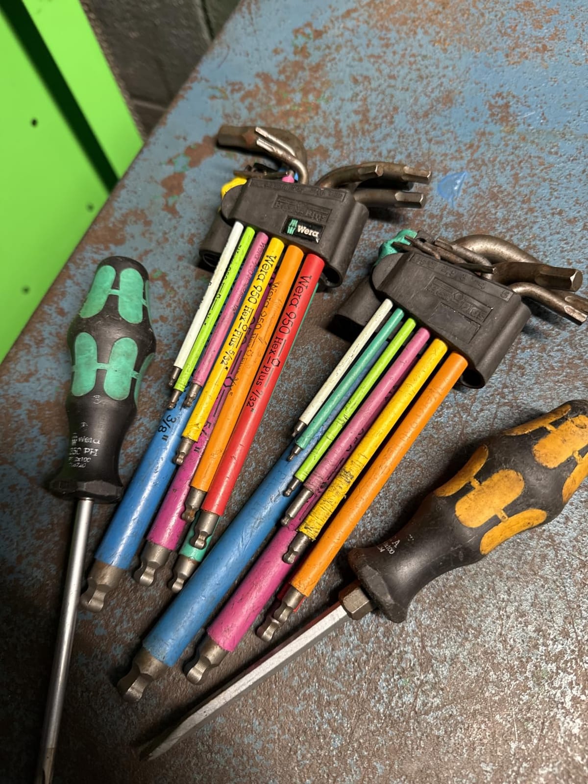 Wera Tools 05073593001 950 SPKL/9 SM N SB Long ARM HEX Key Set, One Size, Multi customer photo 1