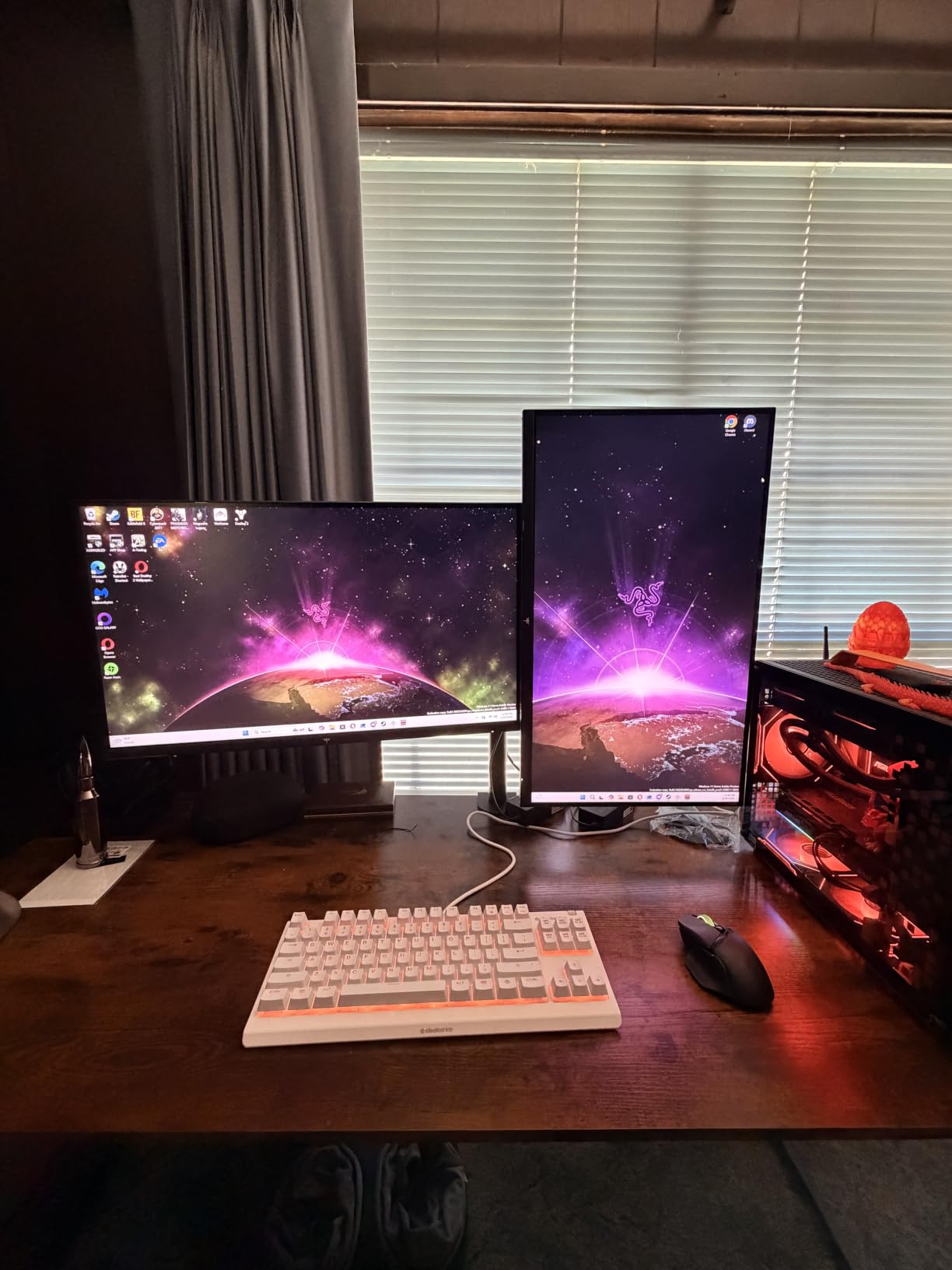VIVO Dual Monitor Desk Mount, Holds 2 Computer Screens up to 30 inches and 22lbs Each, Heavy Duty Fully Adjustable Steel Stand with C-Clamp and Grommet, Black, STAND-V002 customer photo 2