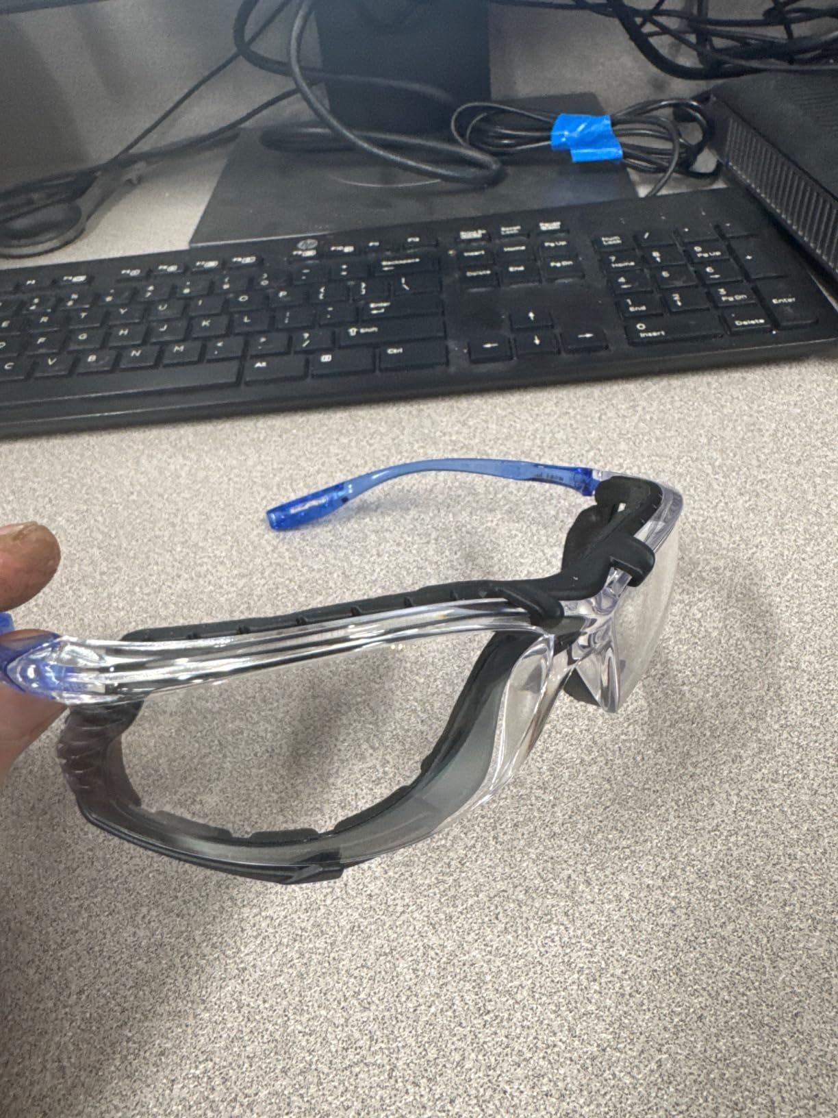 3M Safety Glasses, Virtua CCS, Anti-Fog Clear Lens, Blue Frame, ANSI Z87 customer photo 1