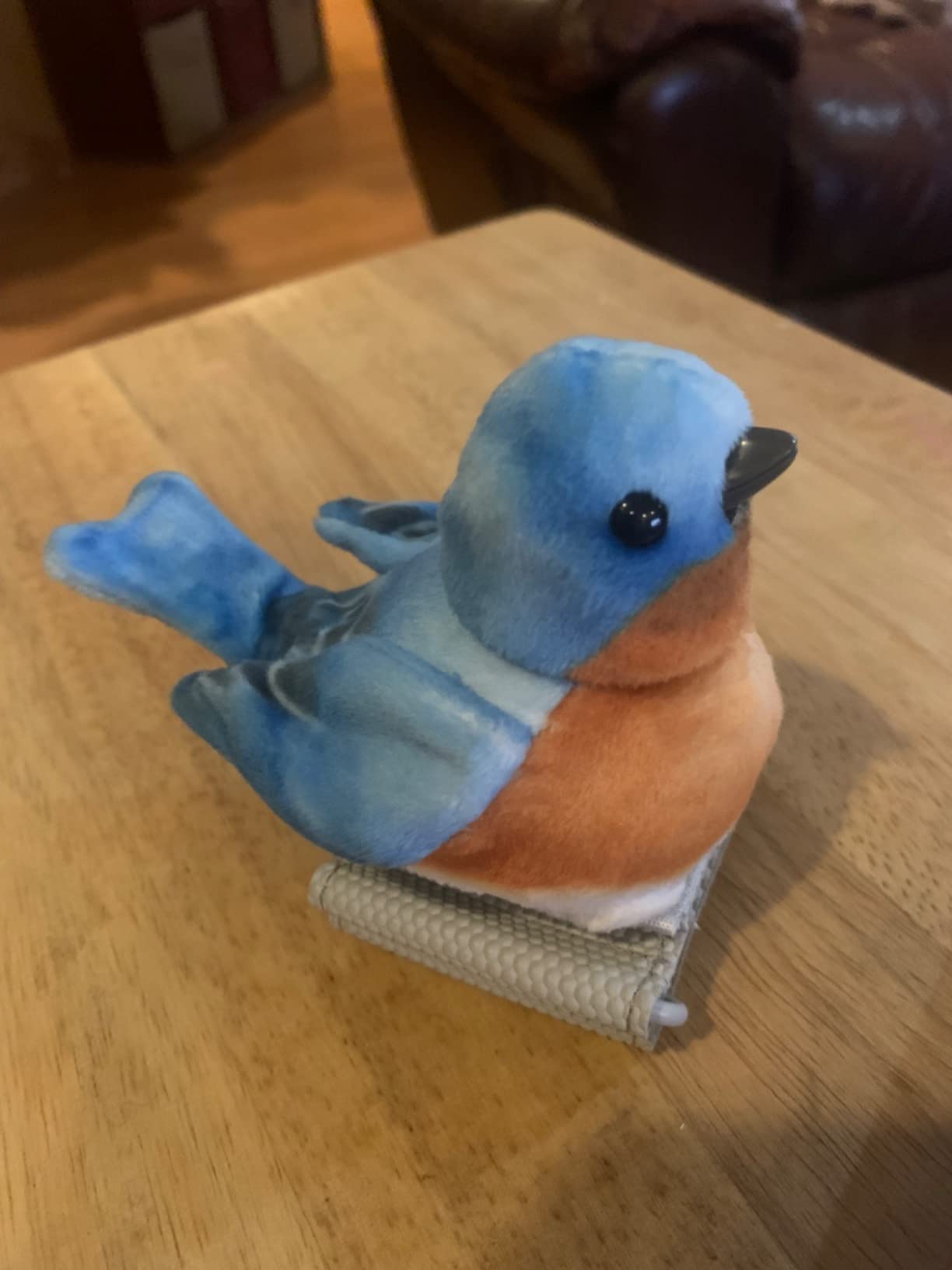 JOY FOR ALL Ageless Innovation Companion Pet for Seniors - Walker Squawker - Lifelike Animatronic Bird - Interactive Chirping - Walker Accessories - Therapy Toys for Alzheimers & Dementia - Bluebird customer photo 1