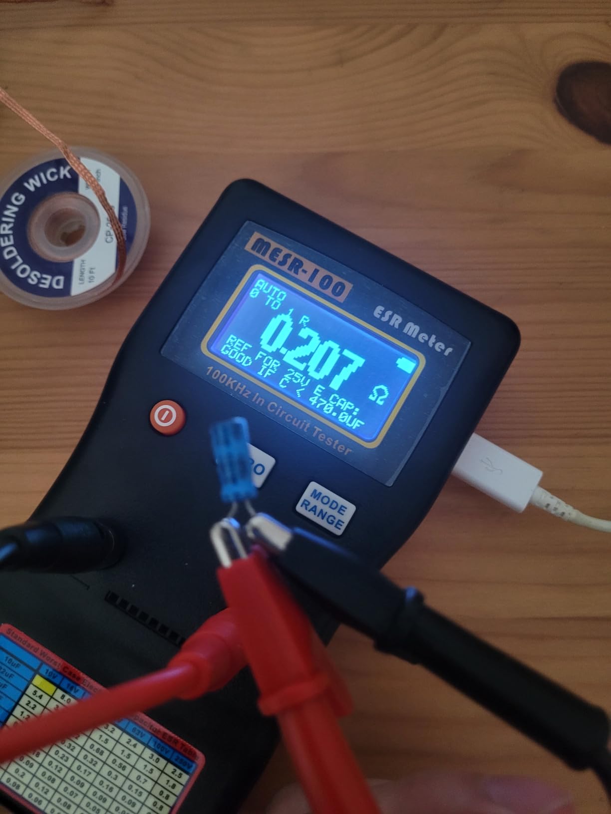 Signstek MESR-100 V2 ESR Meter, Capacitor Tester/Low Ohm Meter 0.01R-100R customer photo 1