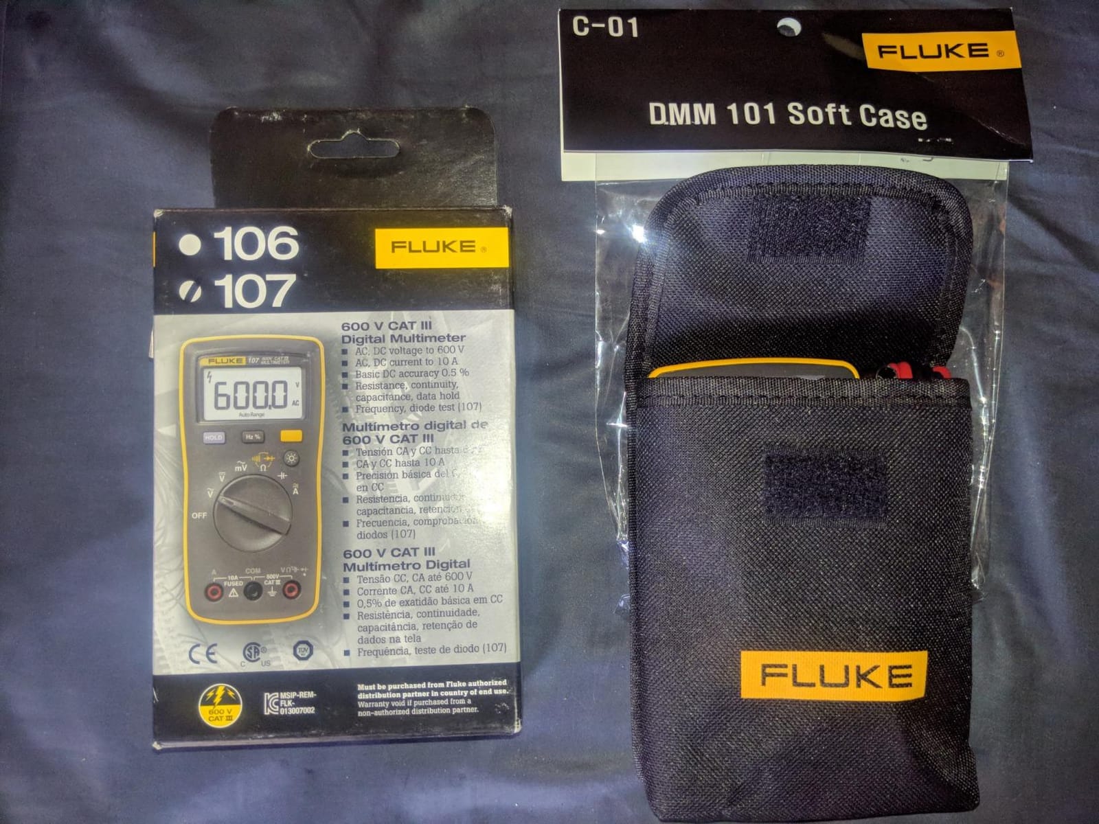Fluke 107 AC/DC Current Handheld Digital Multimeter, Gray customer photo 2