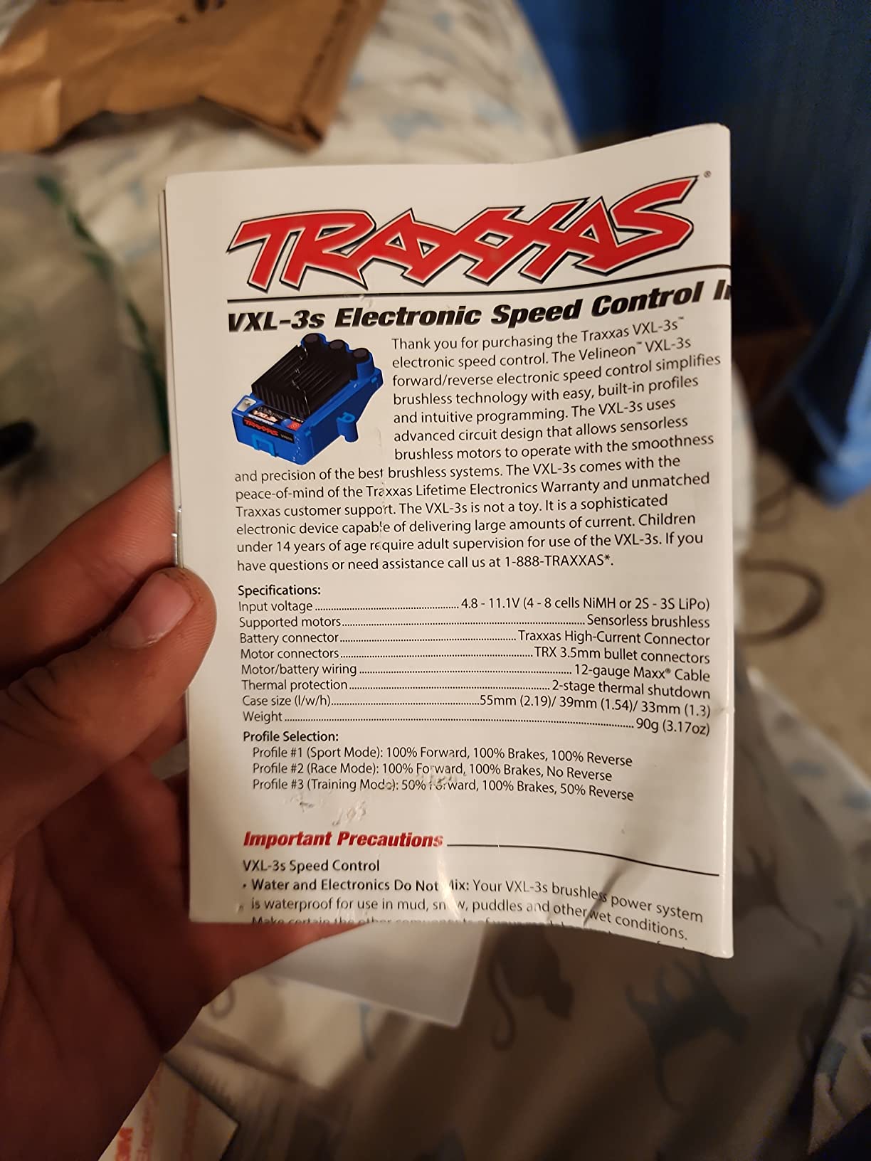 Traxxas 3355R Velineon VXL-3s Electronic Speed Control, Waterproof (brushless) customer photo 2