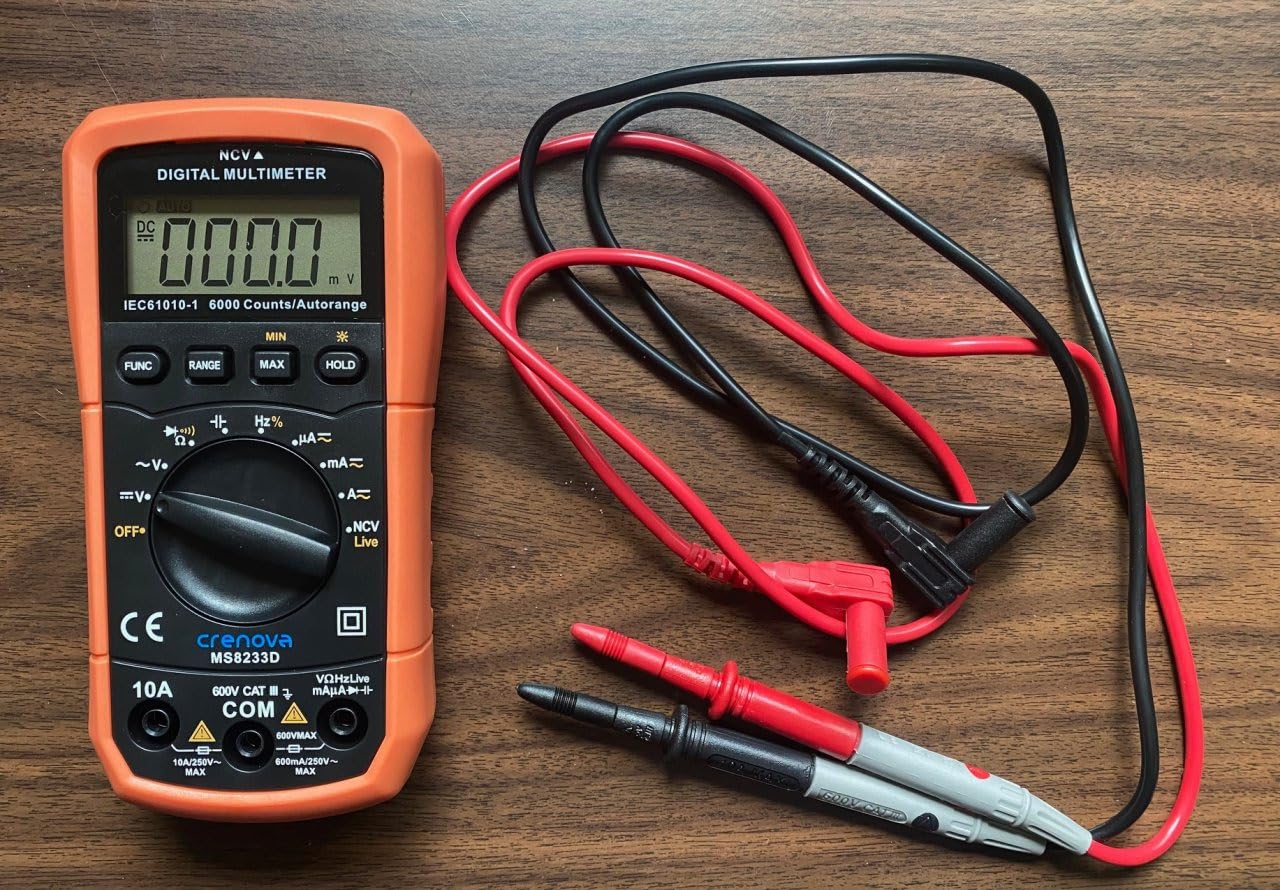 Crenova MS8233D Multimeter TRMS 6000 Counts Auto-Ranging Live Wire NCV customer photo 1