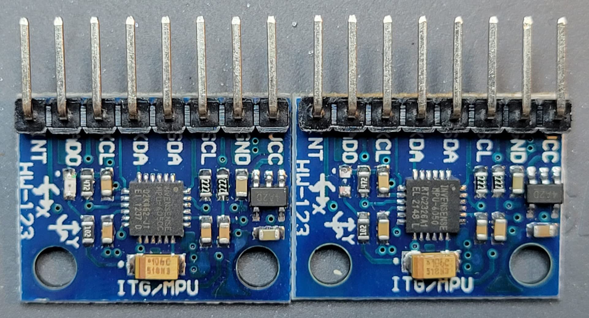 HiLetgo 3pcs GY-521 MPU-6050 MPU6050 3 Axis Accelerometer Gyroscope Module 6 DOF 6-axis Accelerometer Gyroscope Sensor Module 16 Bit AD Converter Data Output IIC I2C for Arduino customer photo 1