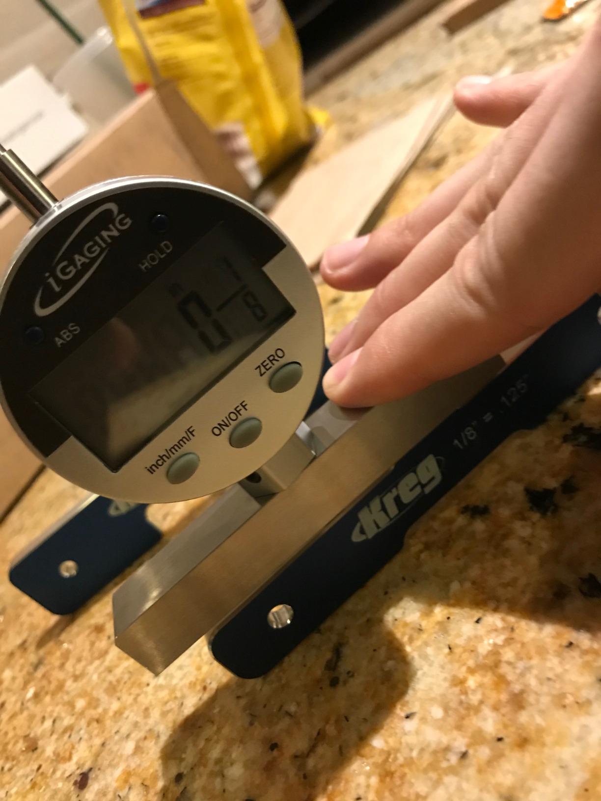 iGaging Digital Electronic Depth Gauge 0-22