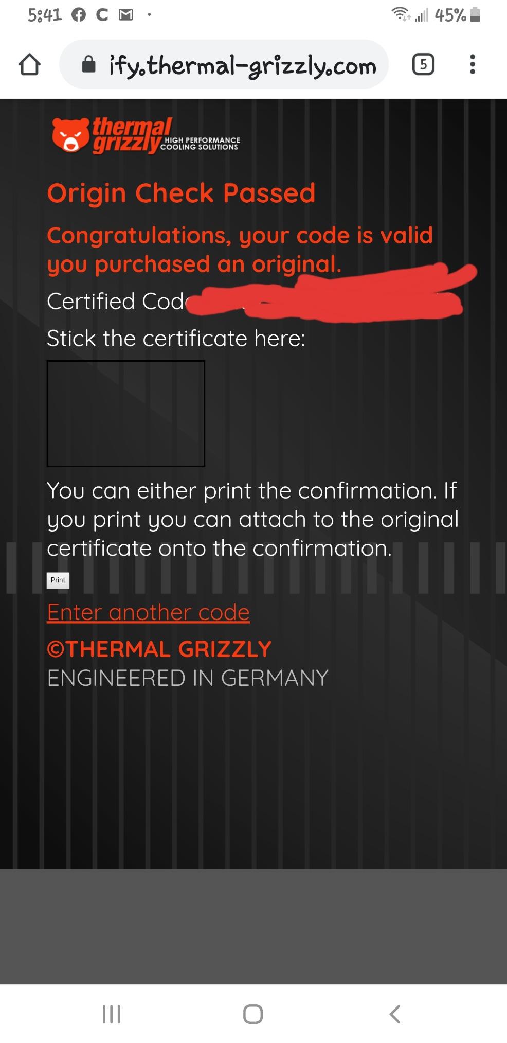Thermal Grizzly Kryonaut - 1 Gram - Extremely High Performance customer photo 1