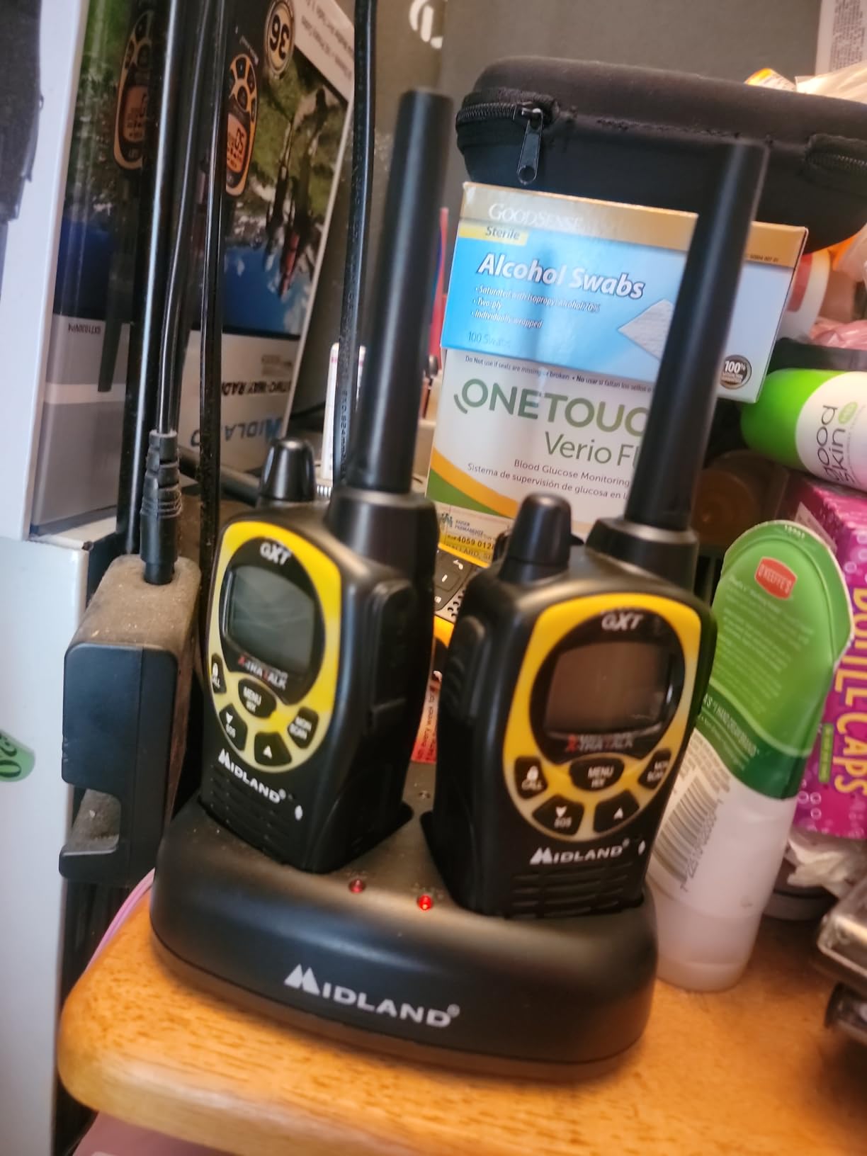 Midland GXT1000VP4 GMRS JIS4 Two-Way Radio, Yellow, 2 Pack customer photo 1