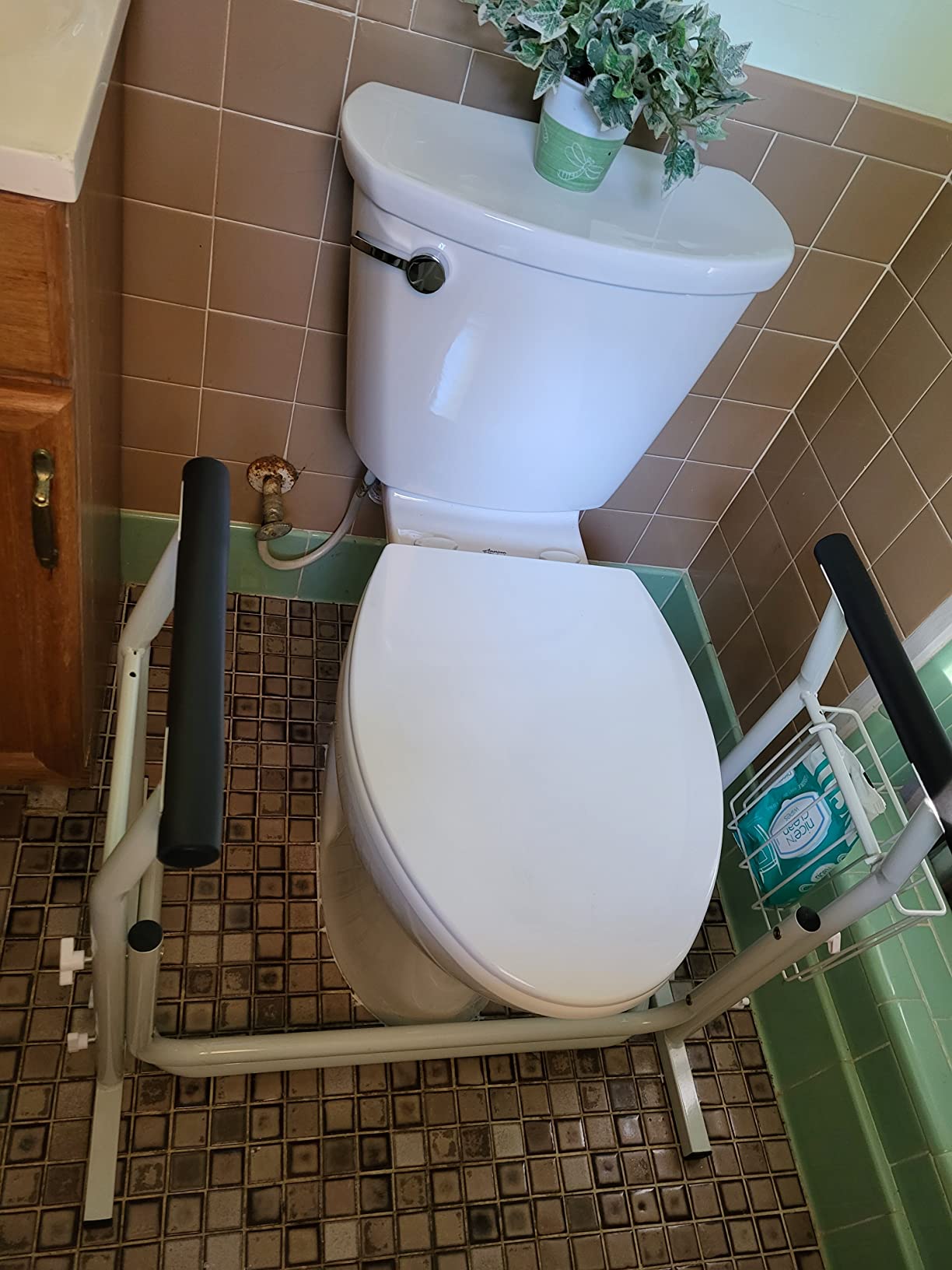 Vive Toilet Safety Rail with Arms - 300LBS Support Frame with Handles customer photo 1