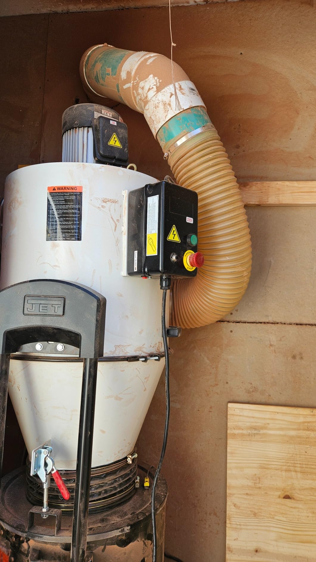 JET Cyclone Dust Collector, 2-Micron Filter, 2 HP, 230V 1Ph (Model JCDC-2) customer photo 2