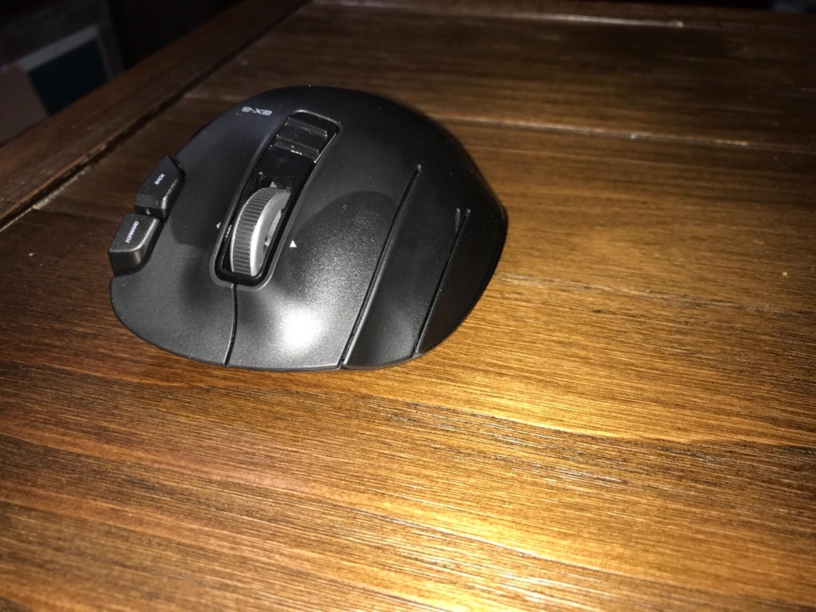 ELECOM EX-G Left Handed Trackball Mouse, 2.4 GHz USB Wireless, Ergonomic, Thumb Control, Tracking Roller Ball, 6 Programmable Buttons, Tilt Scroll customer photo 2
