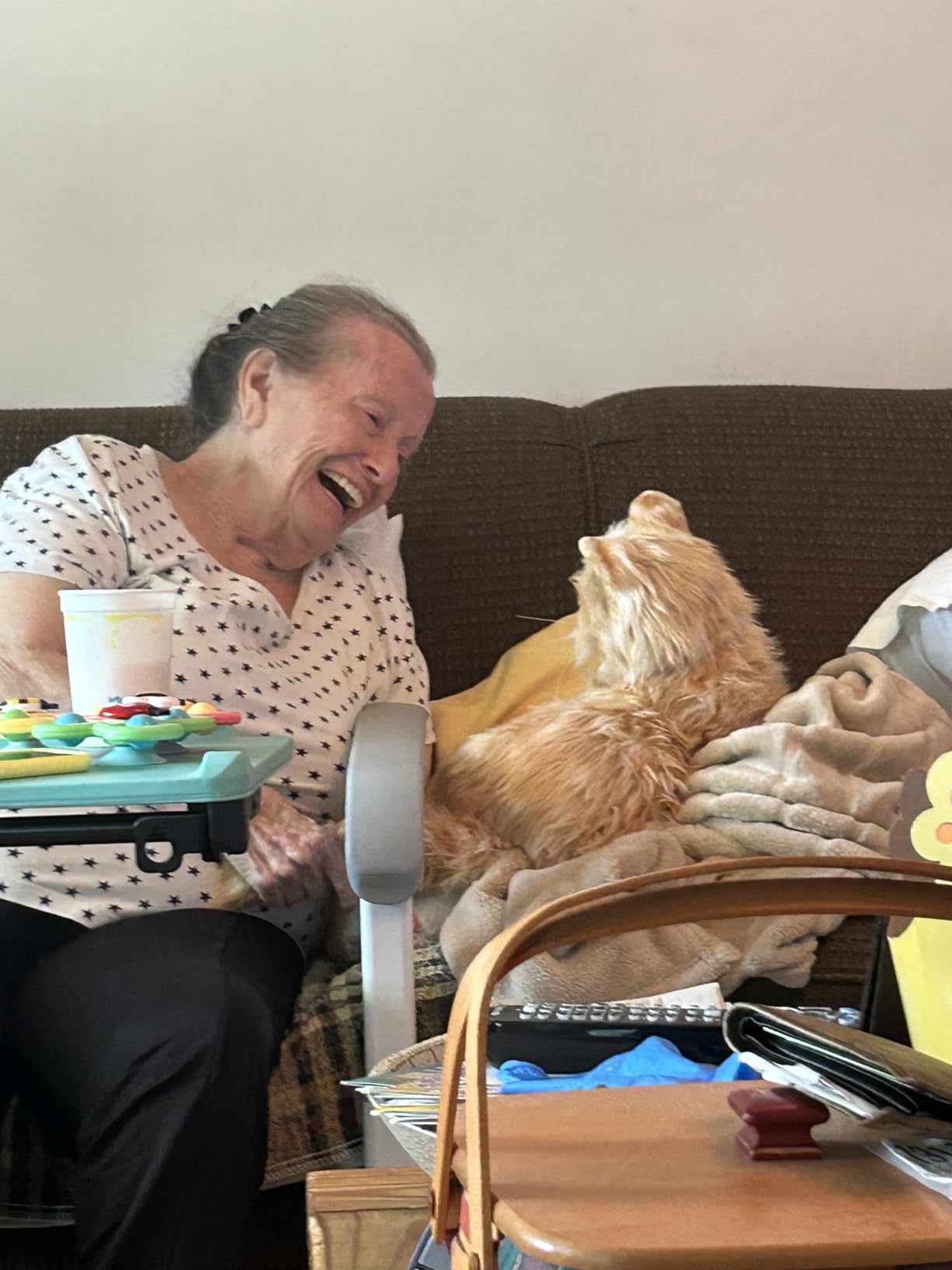 JOY FOR ALL Orange Tabby Cat Interactive Robotic Companion Pet customer photo 1