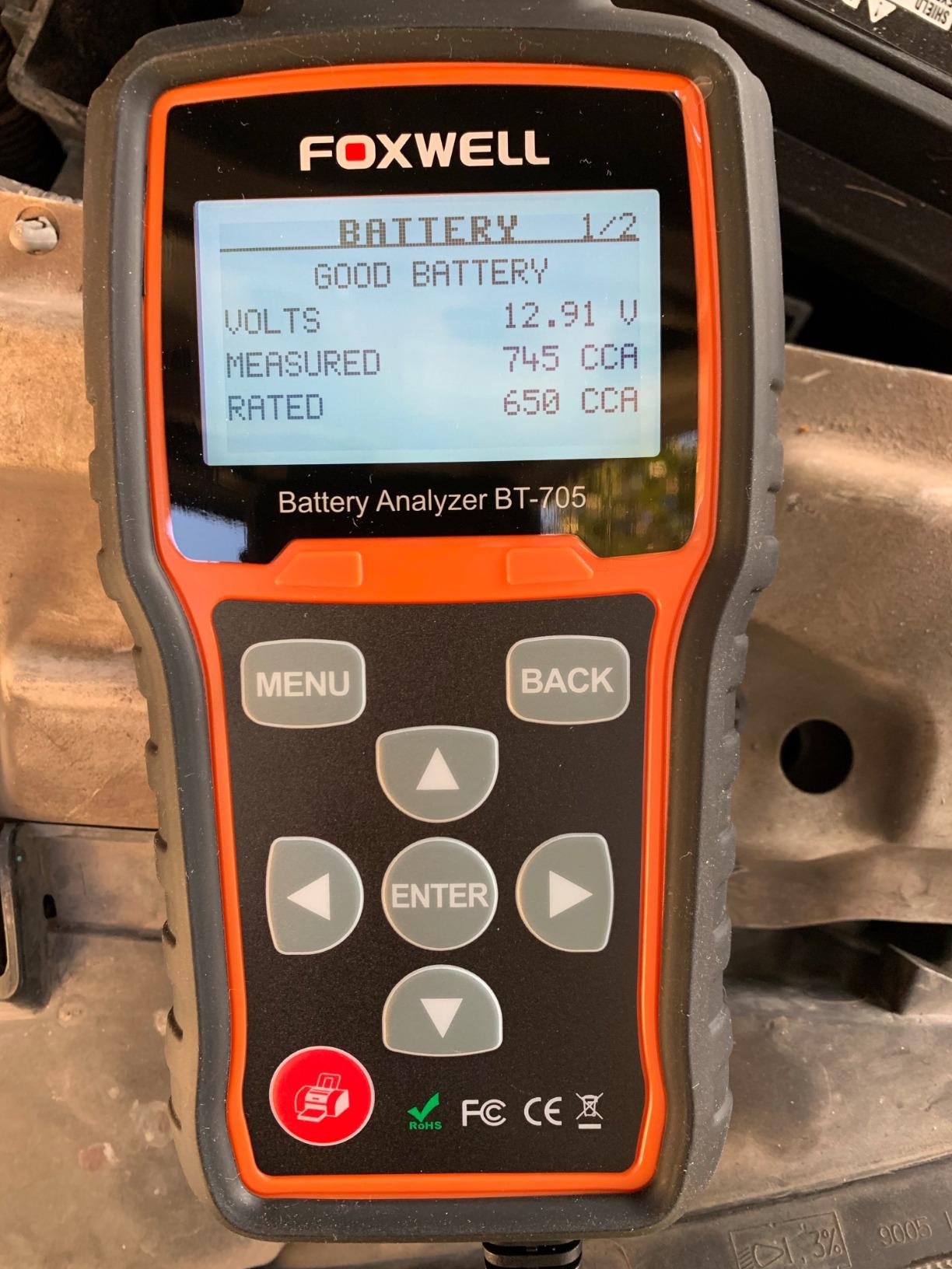 FOXWELL BT705 Car Battery Tester 24V 12V, Alternator and Load Tester customer photo 1