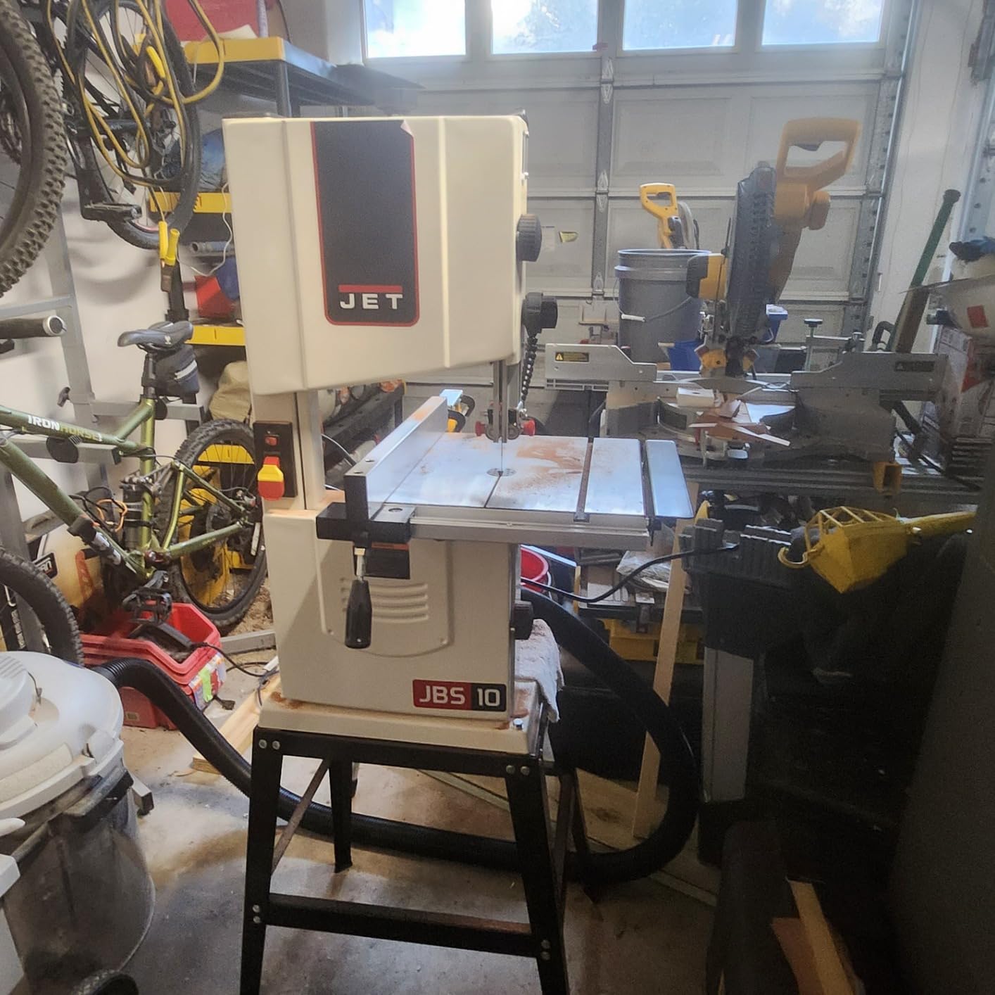 JET 10-Inch Woodworking Band Saw with Stand, 1/2 HP, 115V 1Ph (JWB-10) customer photo 2