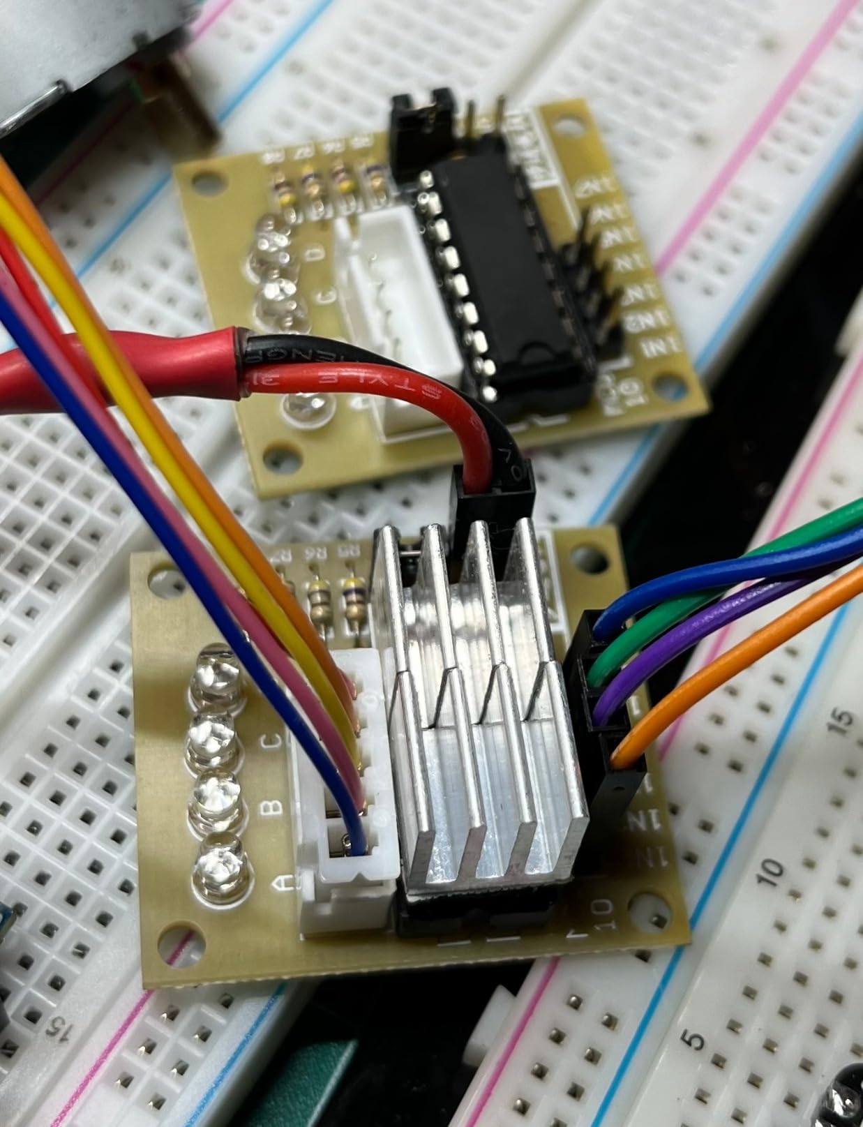 ELEGOO 5 Sets 28BYJ-48 ULN2003 5V Stepper Motor with ULN2003 Driver Board customer photo 1