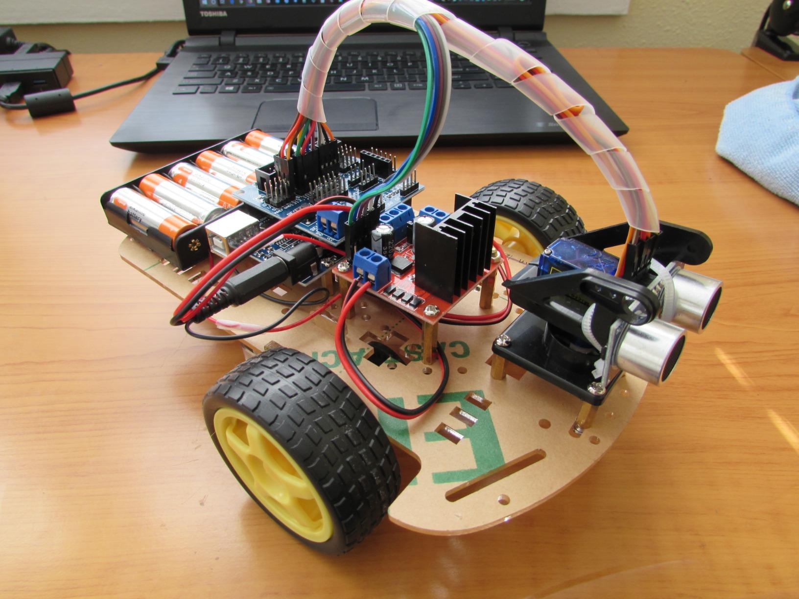 Smart Robot Car Chassis Kit with UNO R3 Module - Educational DIY Toy, 2WD with Battery Box and Speed Encoder for Tracking Obstacle Avoidance - Designed for Beginners to Learn Programming customer photo 1