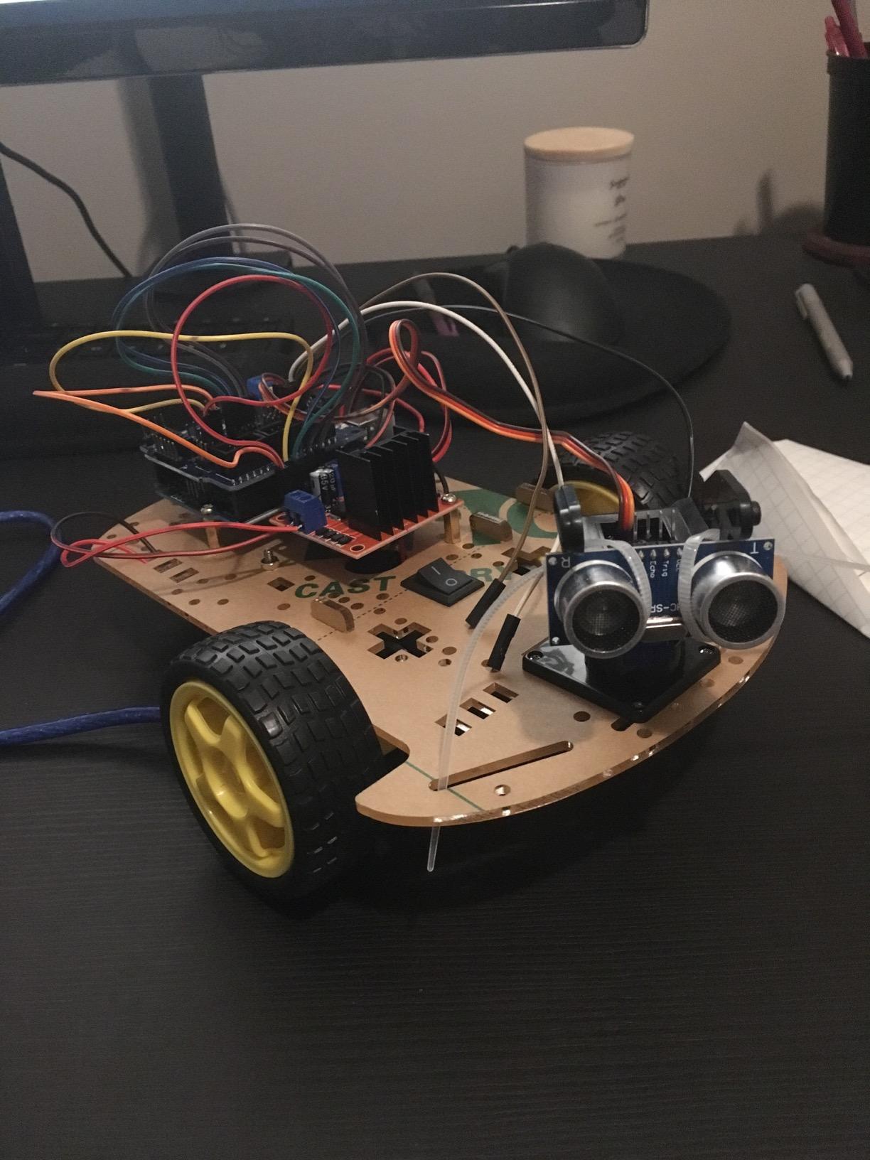 Smart Robot Car Chassis Kit with UNO R3 Module - Educational DIY Toy, 2WD with Battery Box and Speed Encoder for Tracking Obstacle Avoidance - Designed for Beginners to Learn Programming customer photo 2