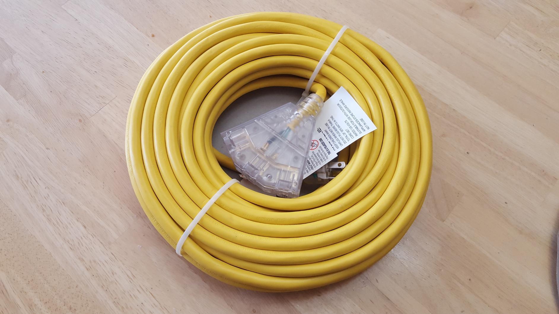 50 ft Outdoor Extension Cord - 12 Gauge Heavy Duty Extension Cord customer photo 2