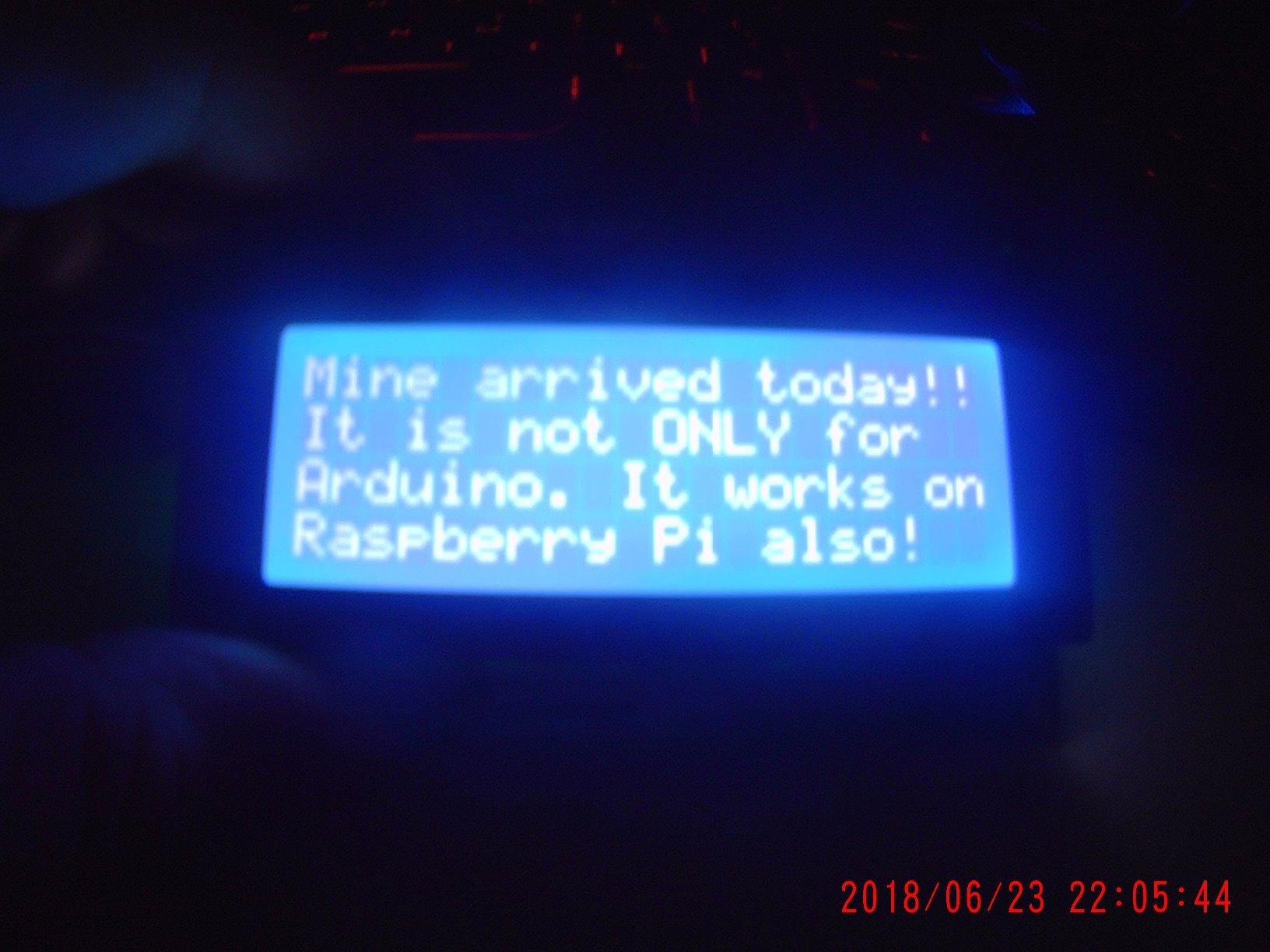 SunFounder IIC I2C TWI Serial 2004 20x4 LCD Module Shield Compatible with Arduino R3 MEGA (IIC 2004) customer photo 1