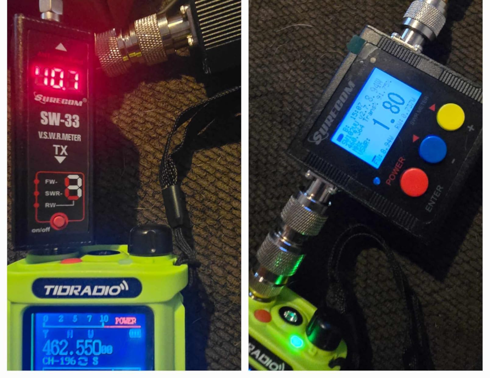 Surecom Gam3Gear SW-102S SO239 Connector Digital VHF UHF 125-525Mhz Power & SWR Meter customer photo 2