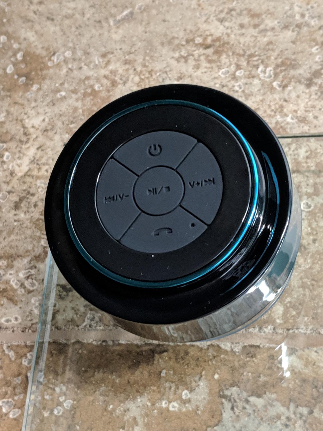 HAISSKY Bluetooth Shower Speakers, Portable Wireless Speaker with Suction Cup, IP67 Waterproof Speaker Pairs Easily to Phones, Tablets, Computer, Gift for Men & Women customer photo 1