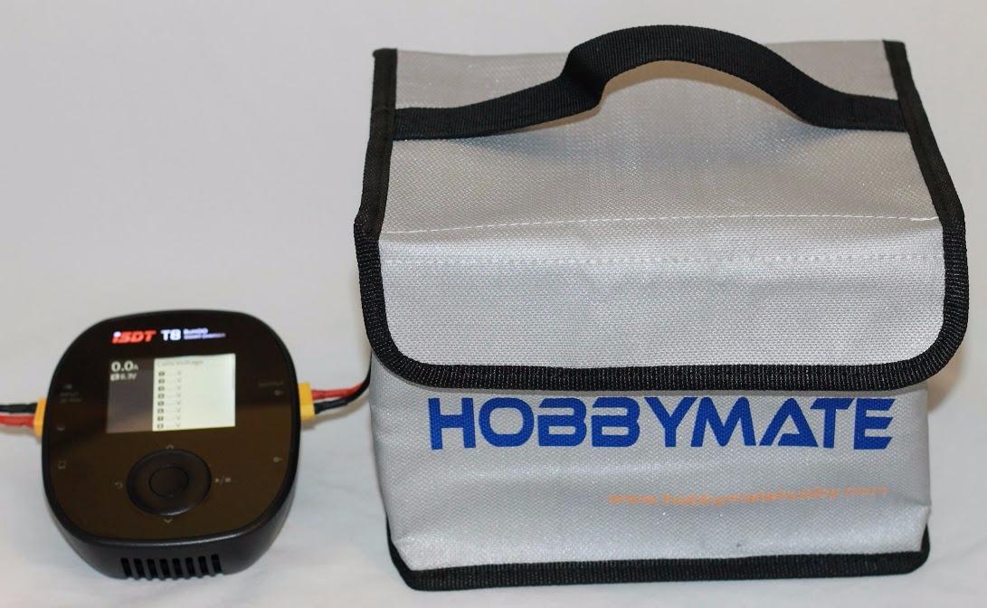 HOBBYMATE Lipo Battery Safe Bag - Fireproof Storage & Travel Bag with Double Zipper (8x6x6 inch) customer photo 1