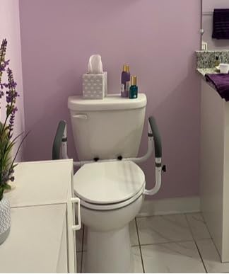 Vive Toilet Safety Rail - Adjustable Grab Bar - Compact Support Frame customer photo 1