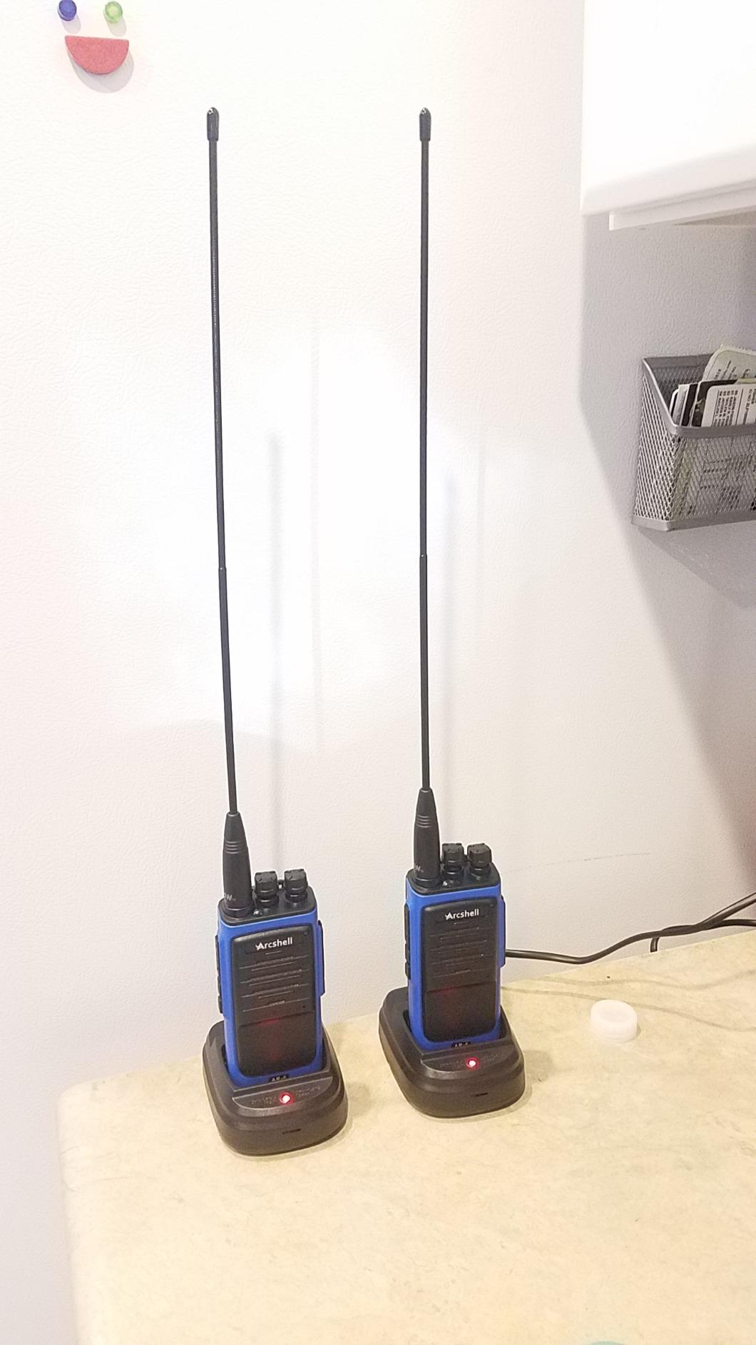 Radio Antenna for BaoFeng UV-5R/888S Long Range Walkie Talkie Antenna 15.6-Inch Whip VHF/UHF (144/430Mhz) Antenna SMA-Female(2 Pack) customer photo 1