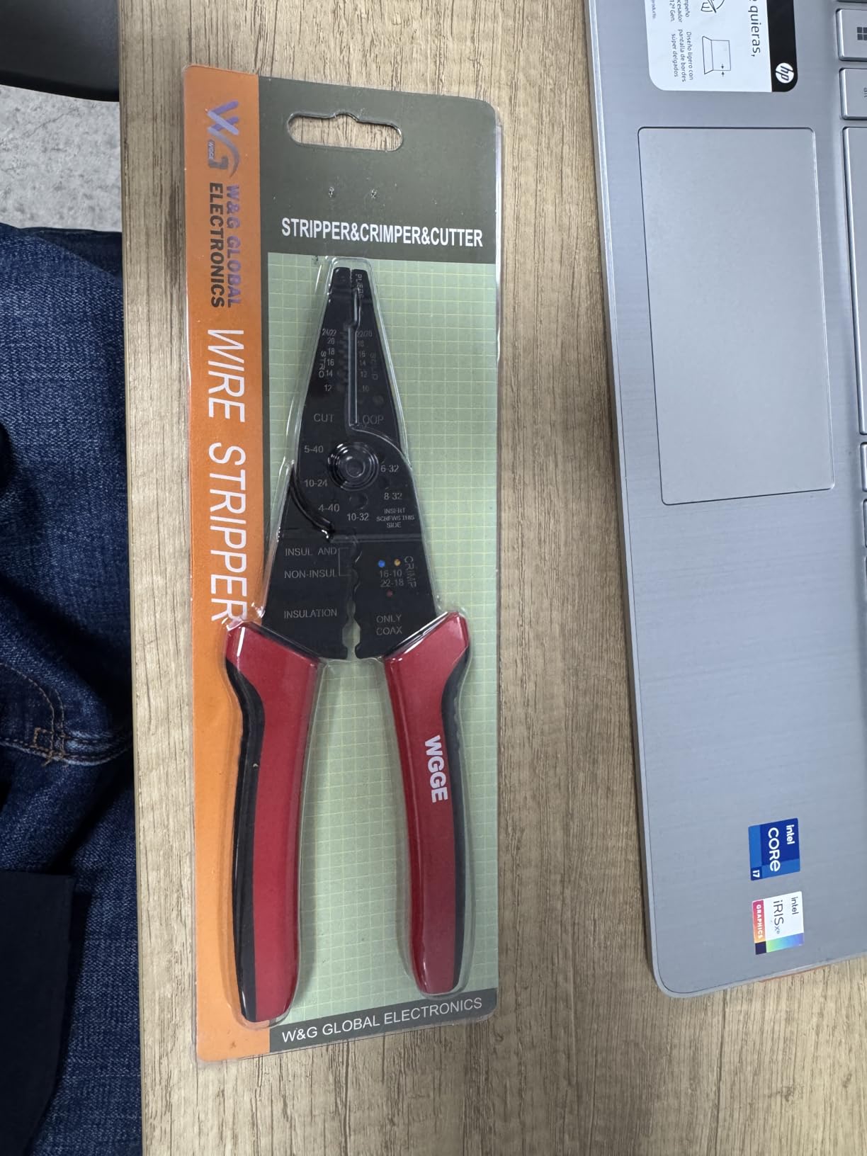 WGGE WG-015 Professional Wire Stripper, Wire Cutter and Wire Crimper 8-inch customer photo 1