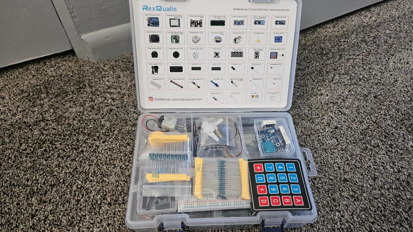 REXQualis Super Starter Kit Based on Arduino UNO R3 with Tutorial and Controller Board Compatible with Arduino IDE customer photo 1