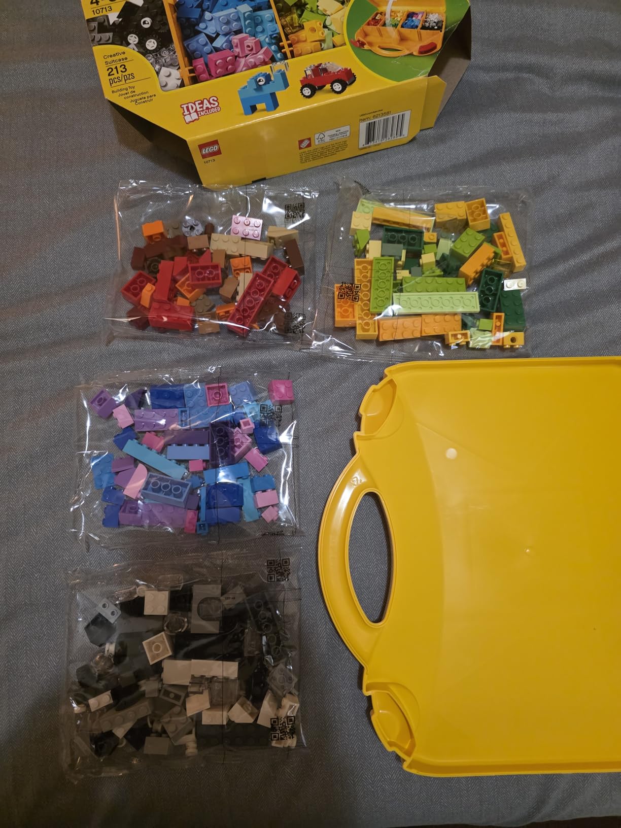 LEGO Classic Creative Suitcase 10713 - Includes Sorting Storage Organizer Case with Fun Colorful Building Bricks, Preschool Learning Toy for Kids, Boys and Girls Ages 4 Years Old and Up customer photo 2