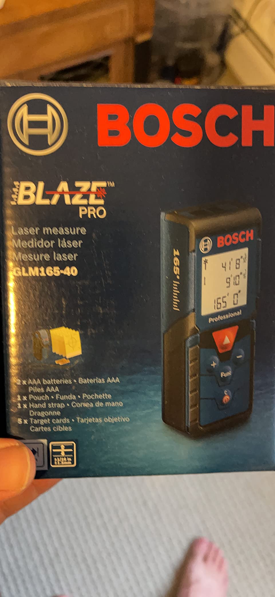 Bosch GLM165-40 Blaze Pro 165 Ft. Laser Measure, Laser Measuring Tool customer photo 1