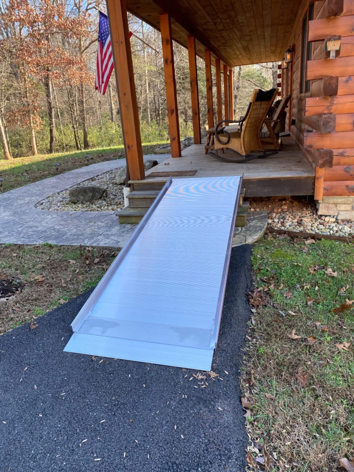 5' Wheelchair Ramp for Home Steps, 850 lb Capacity, 36